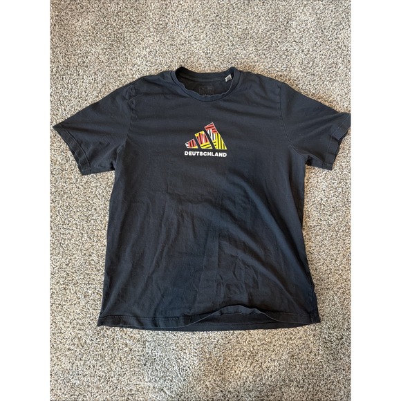 adidas Other - XL ADIDAS Black Mens DEUTSCHER BUND Germany Soccer 2 Sided Graphic Shirt